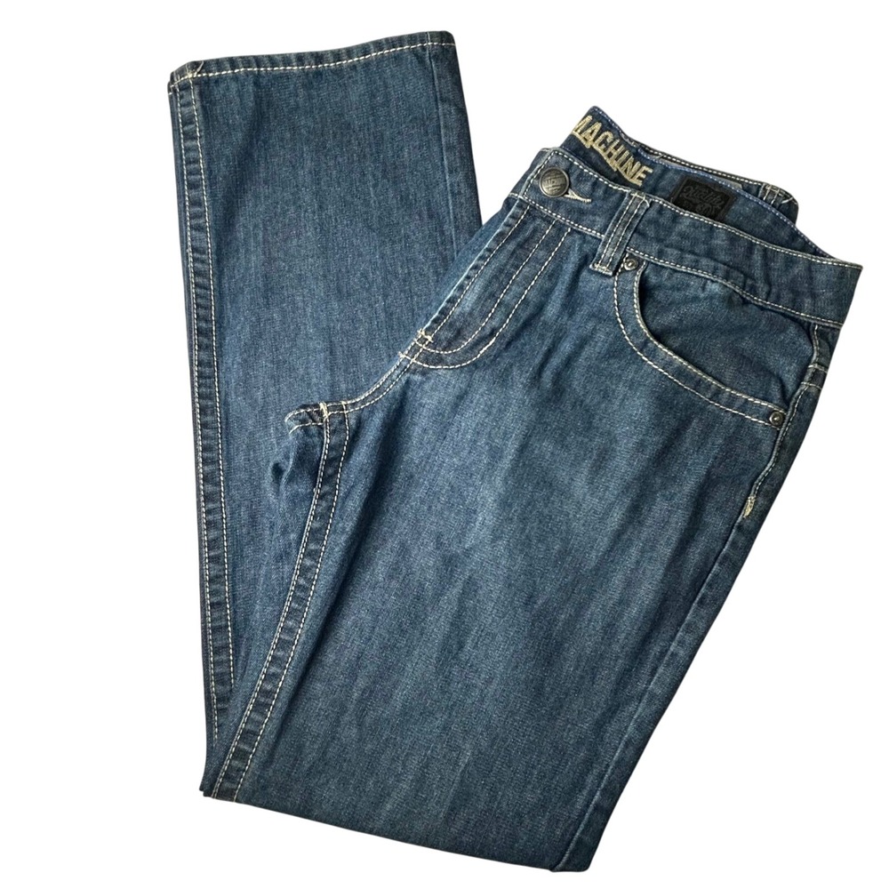 Machine Custom Co. Men's Jeans Size 34‎ Slim Straight Dark Wash Denim